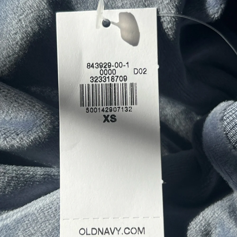 NWT Old Navy XS velour lounge pants , inseam 31 inches - Picture 2 of 3